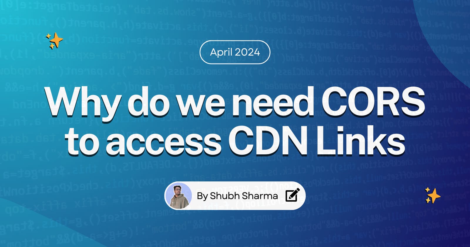 Why do we need CORS to access CDN links?