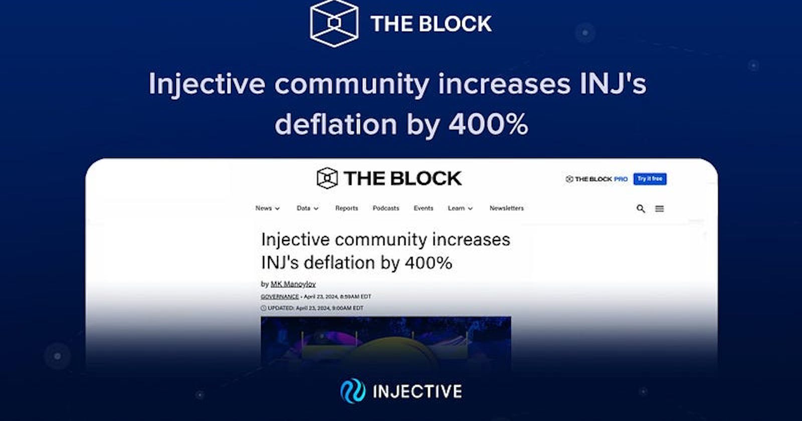 (The Block) Komunitas Injective meningkatkan deflasi INJ sebesar 400%