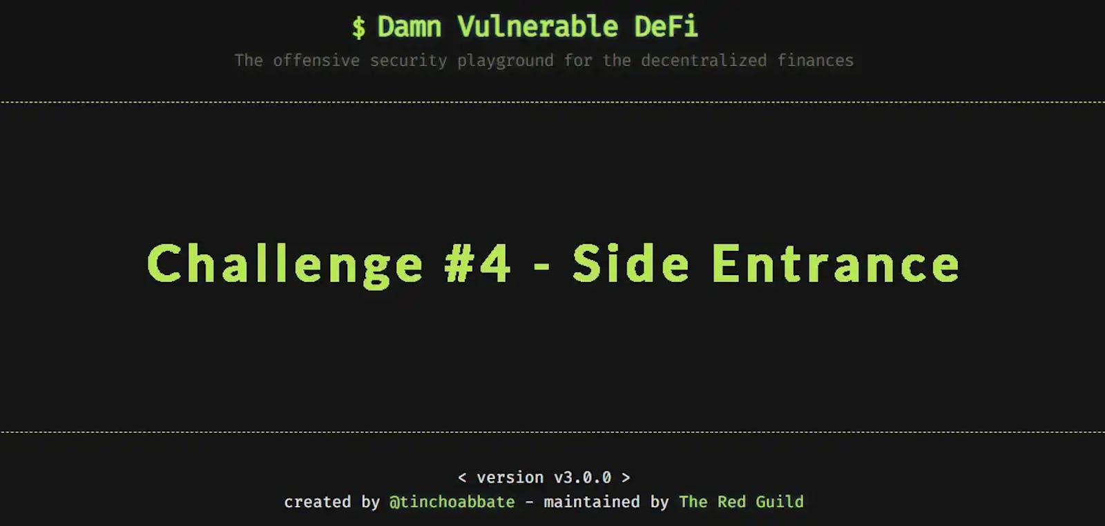 Damn Vulnerable DeFi | 4 - Side Entrance