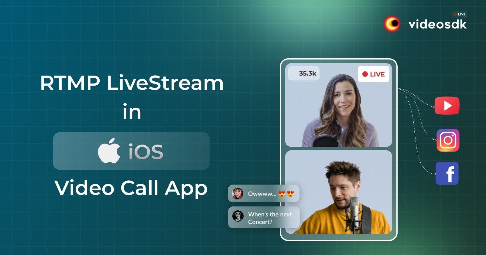 How to Integrate RTMP Live Stream in iOS Video Call App?