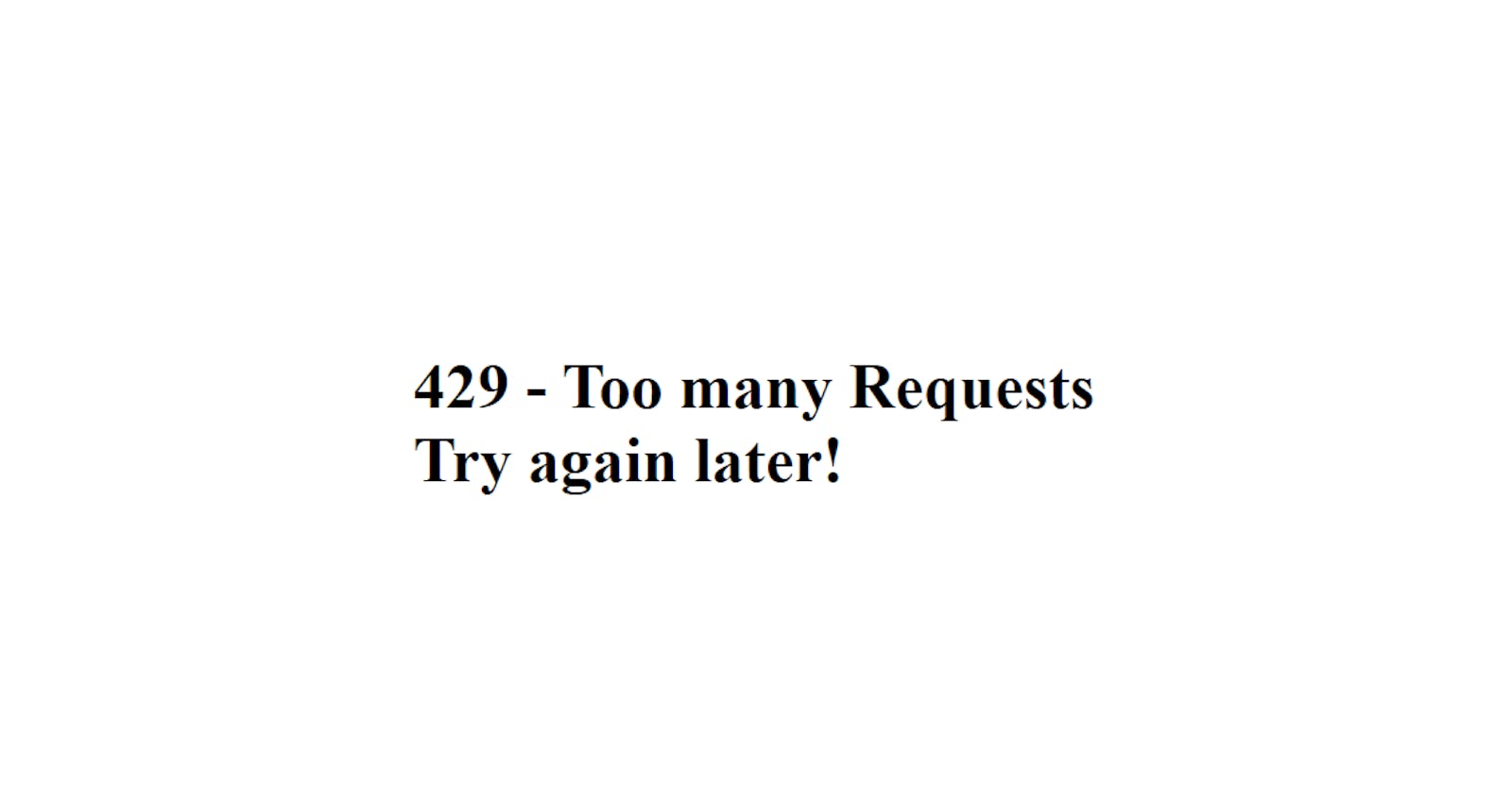 What is a 429 -Too Many Requests?