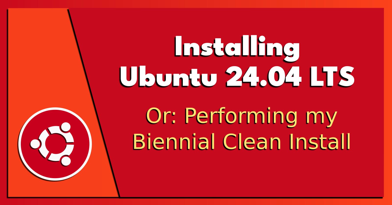 Installing Ubuntu 24.04 LTS.
