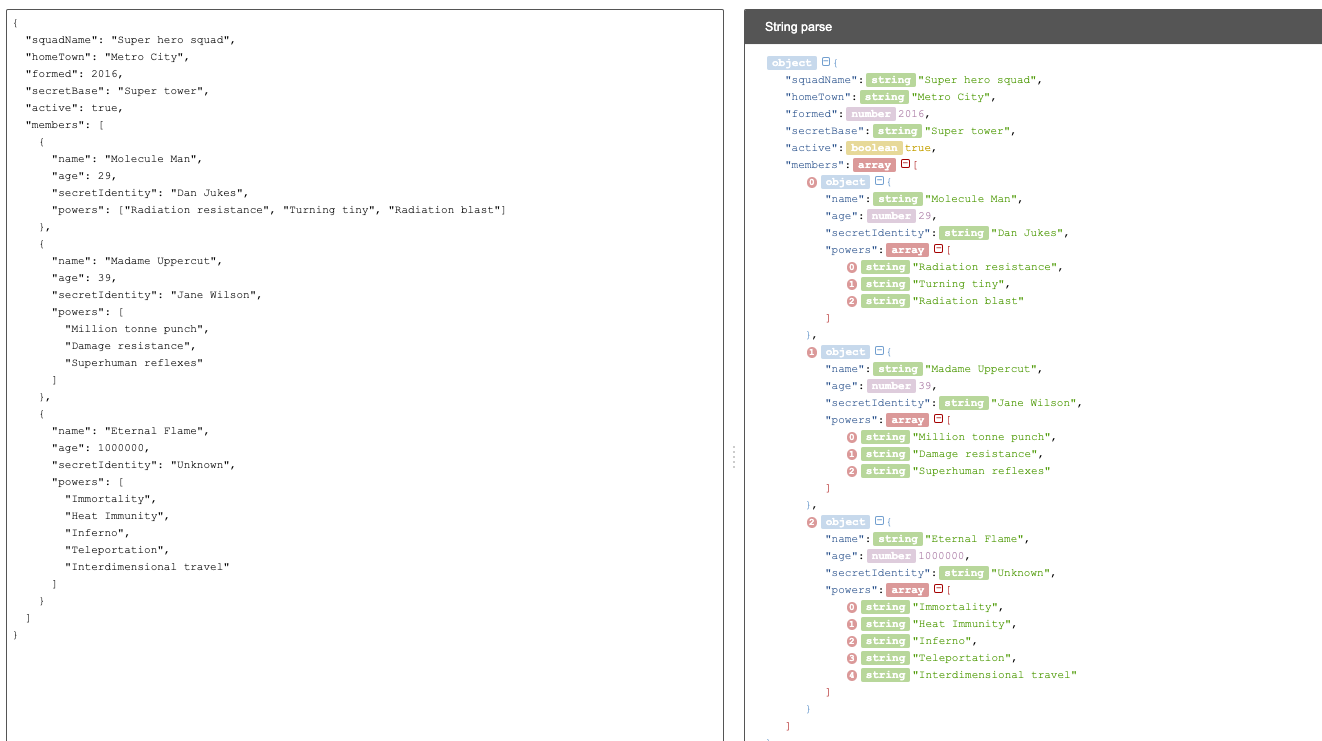 Daily Hack #day25 - JSON Parser Online