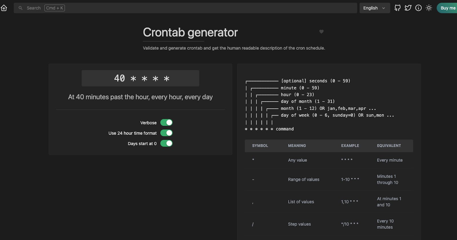 Daily Hack #day27 - Crontab Generator