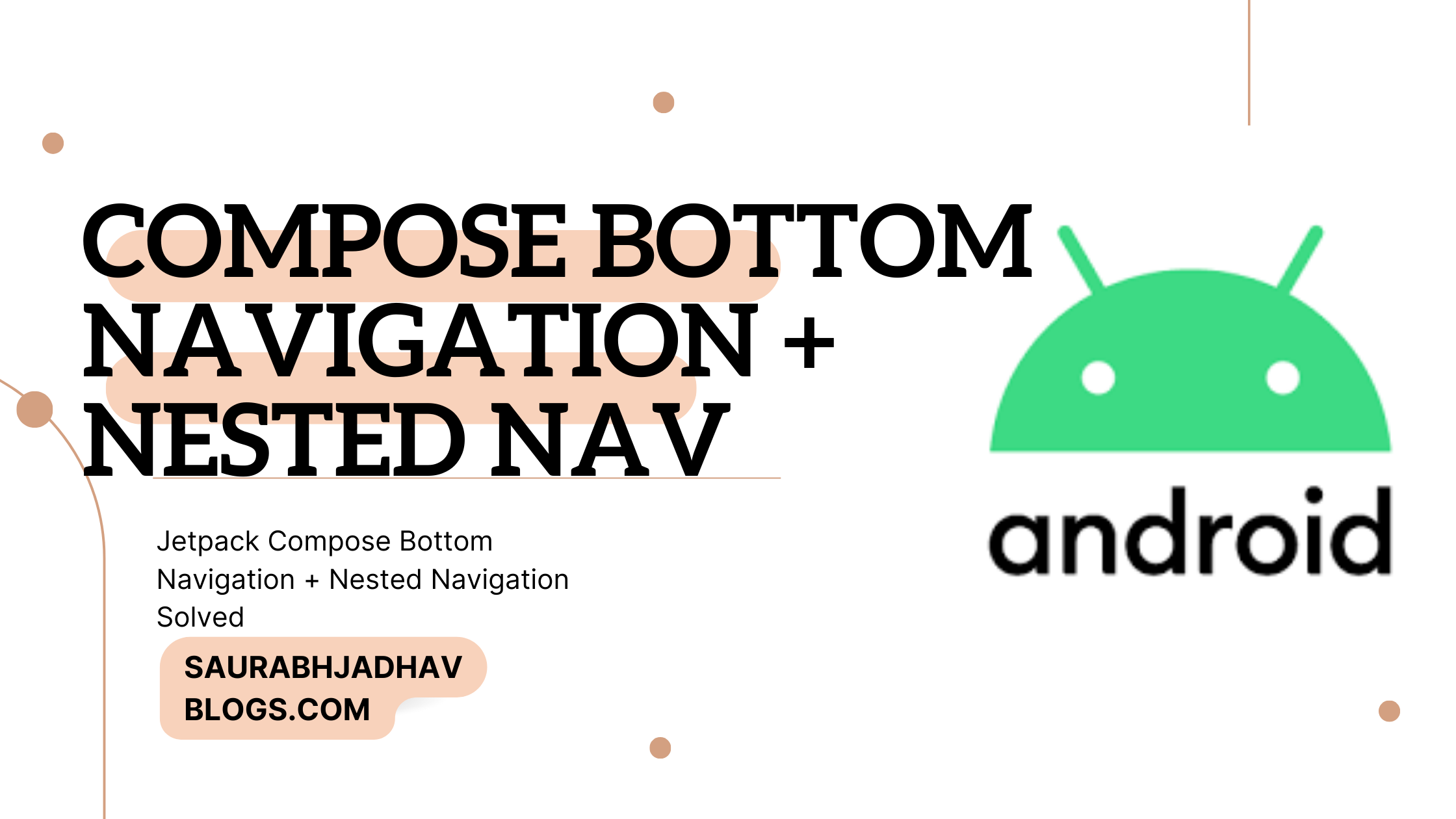 Jetpack Compose Bottom Navigation + Nested Navigation Solved