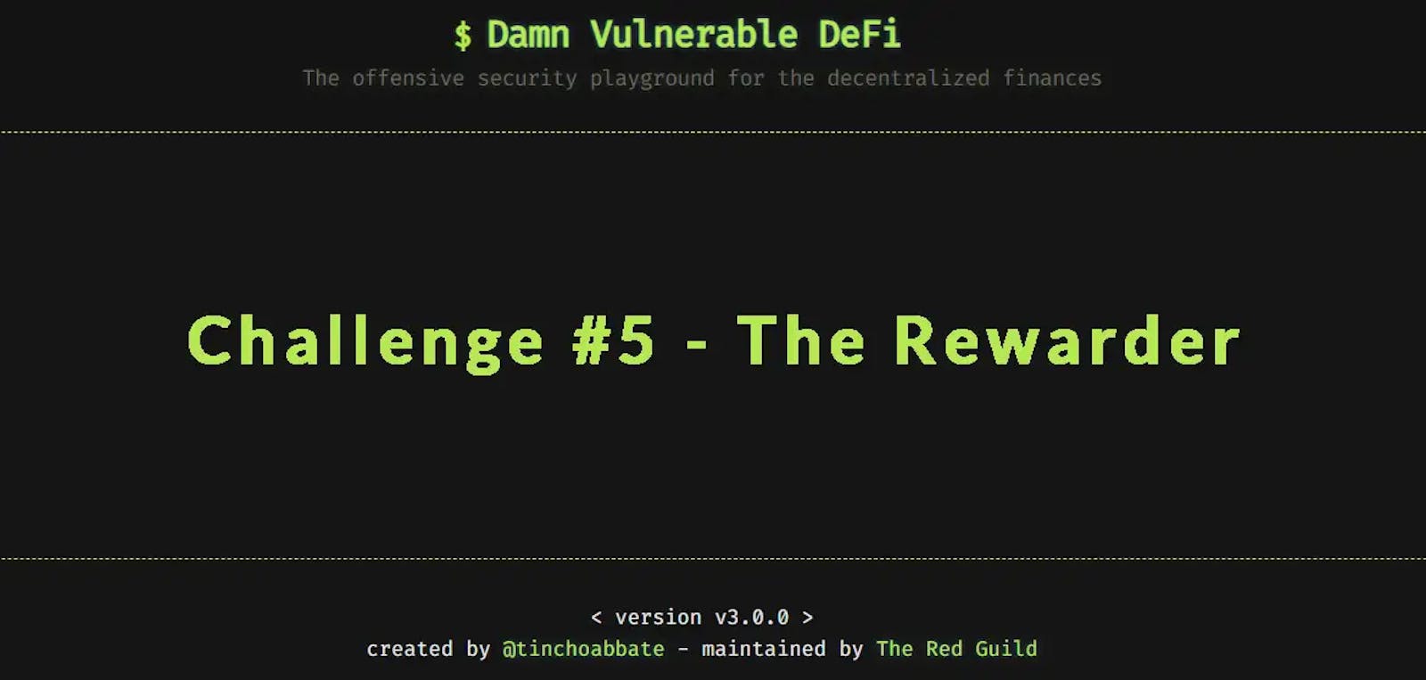 Damn Vulnerable DeFi | 5 - The Rewarder