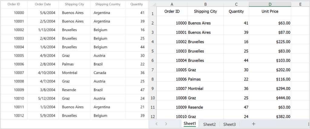 Excluding specific columns in WinUI DataGrid while exporting to an Excel file