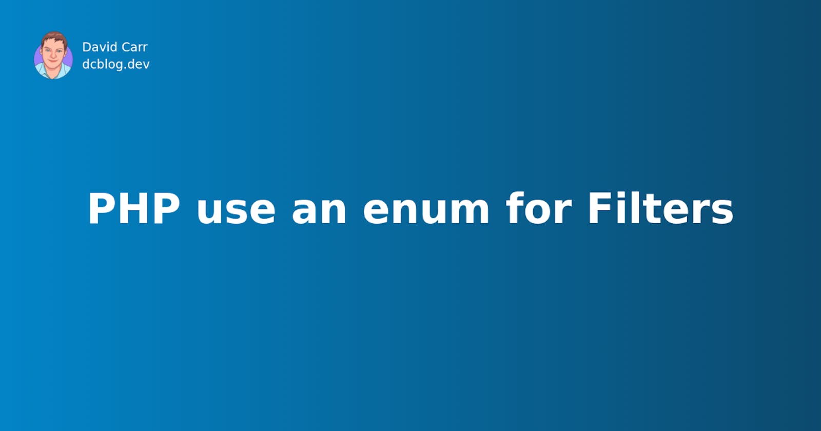 PHP use an enum for Filters