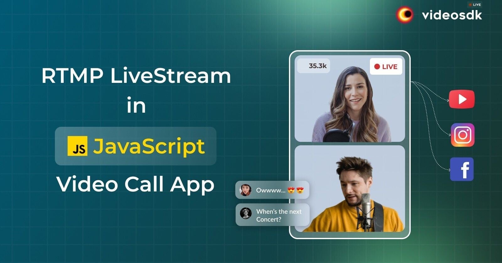 How to Integrate RTMP Livestream in JavaScript Video Chat App?