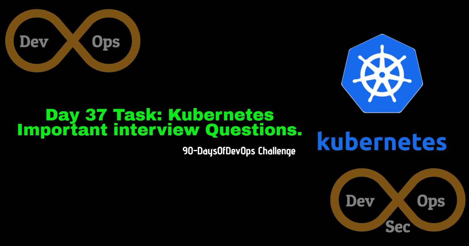 Day 37 Task: Kubernetes Important interview Questions.