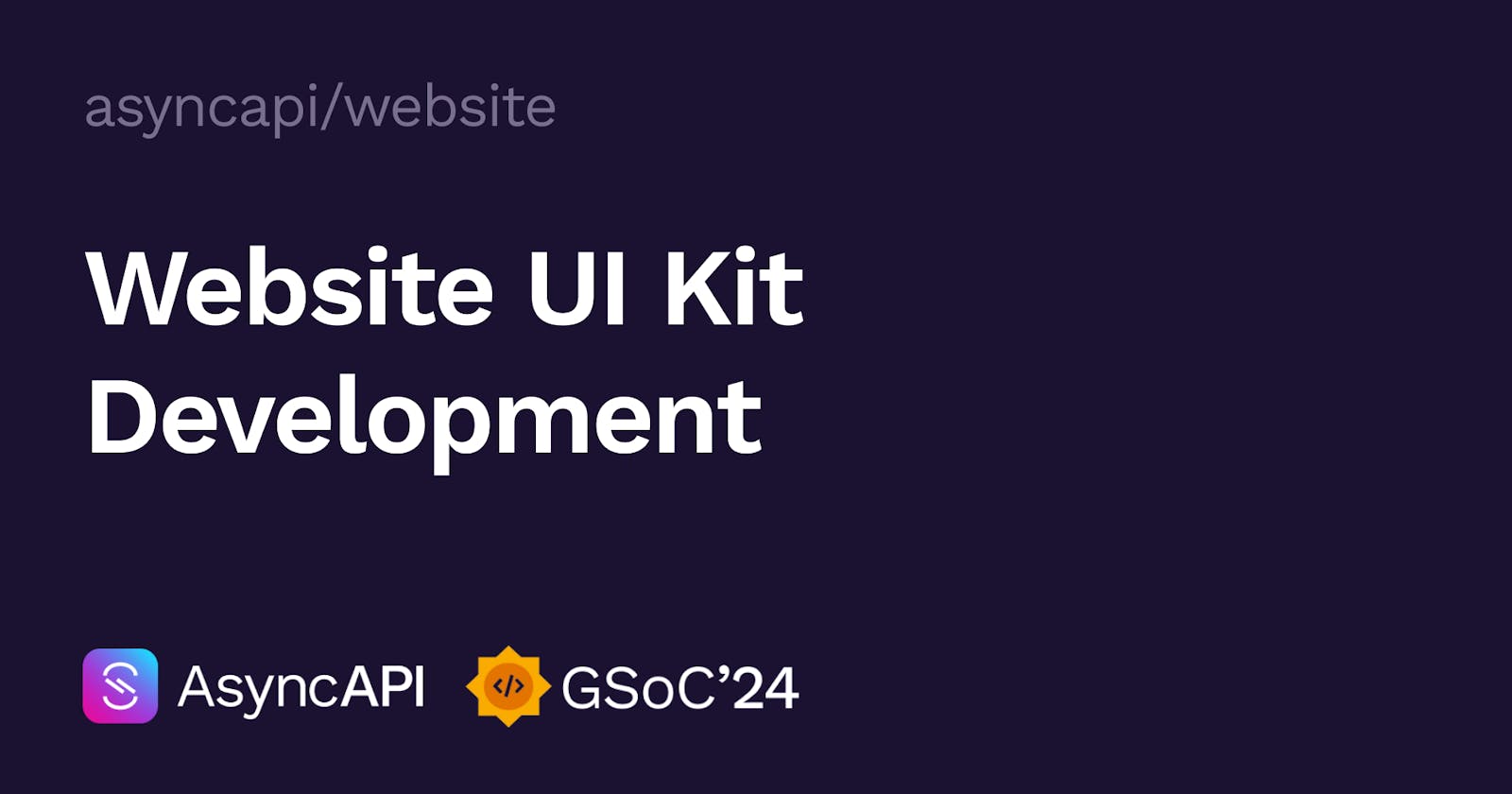 AsyncAPI Website UI Kit Development