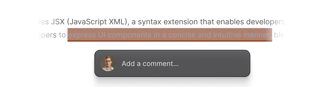 Inline commenting.