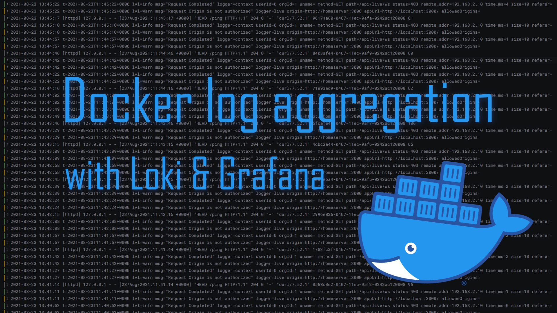 Logging using Grafana and Loki