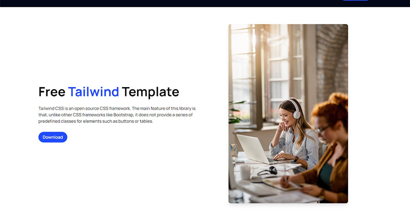 Elevate Your Business Online with a Free Tailwind Template