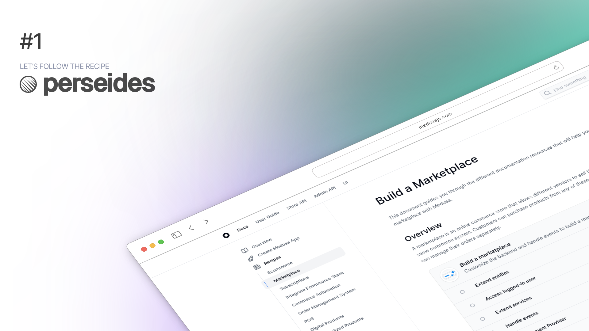 Medusa Marketplace #1 | Let's follow THE recipe