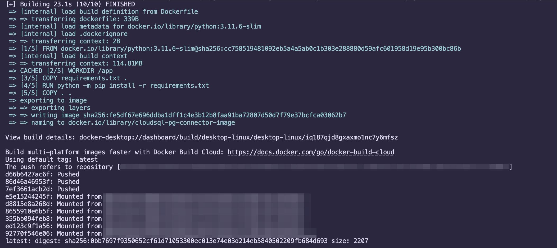 Connecting to a PostgreSQL DB on CloudSQL via Python server running on Cloud Run