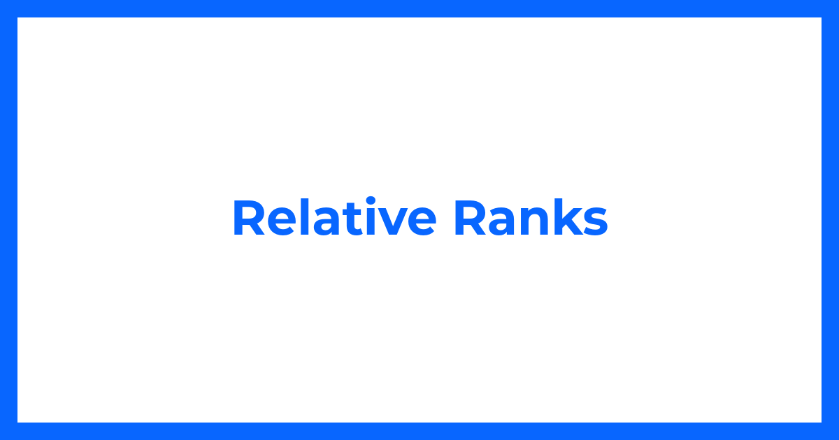 Relative Ranks