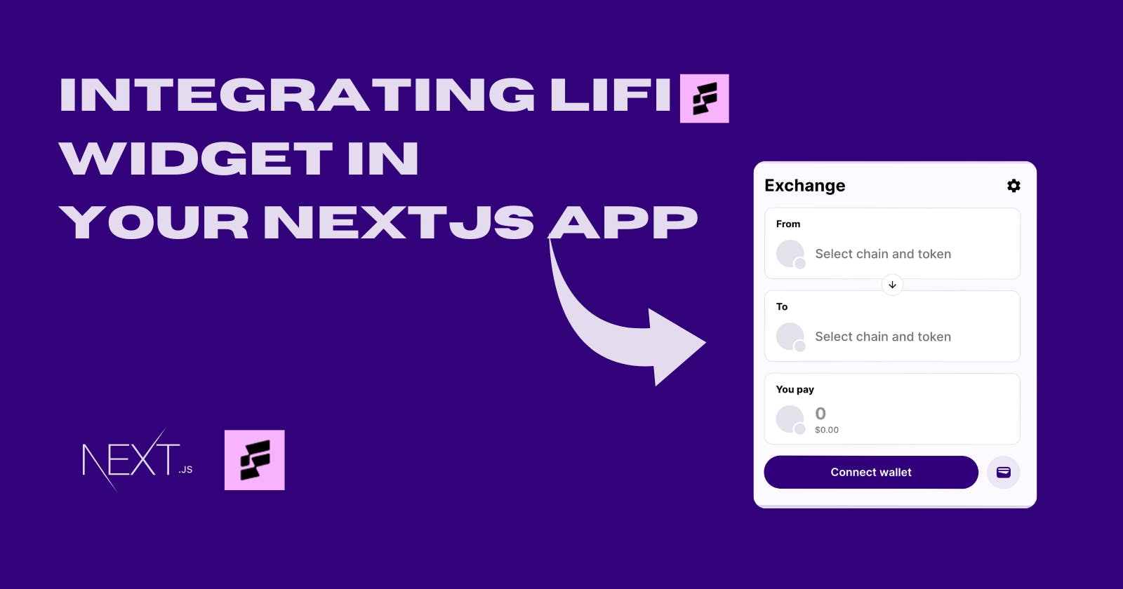 How to integrate LiFi Widget on your NextJS app