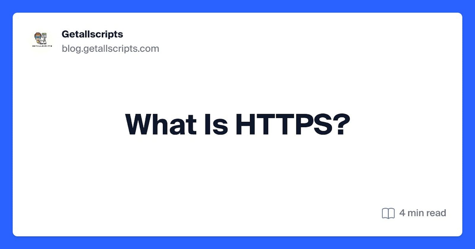 What Is HTTPS?