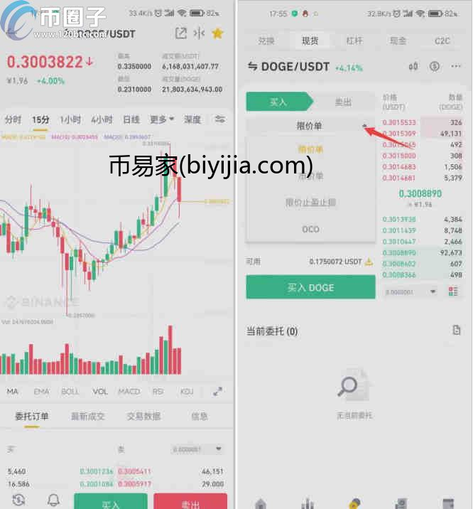 如何在币安购买狗狗币?币安买狗狗币操作流程教程