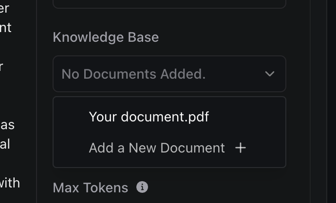 Adding documents to your assistant