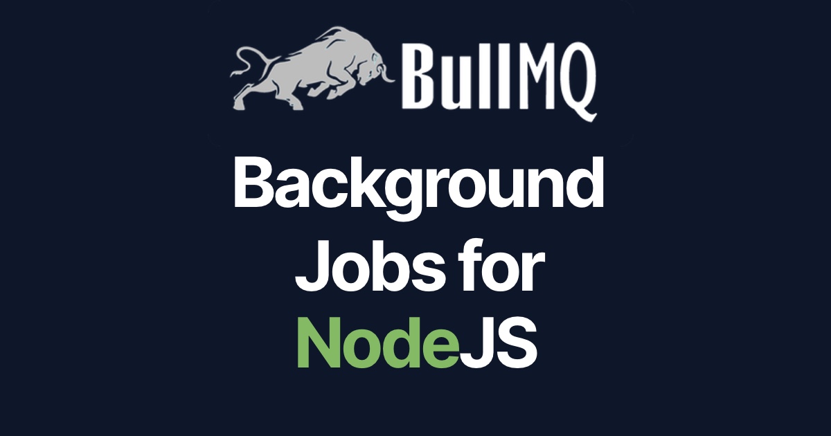 Reliable Background Task Execution using BullMQ and Node.js