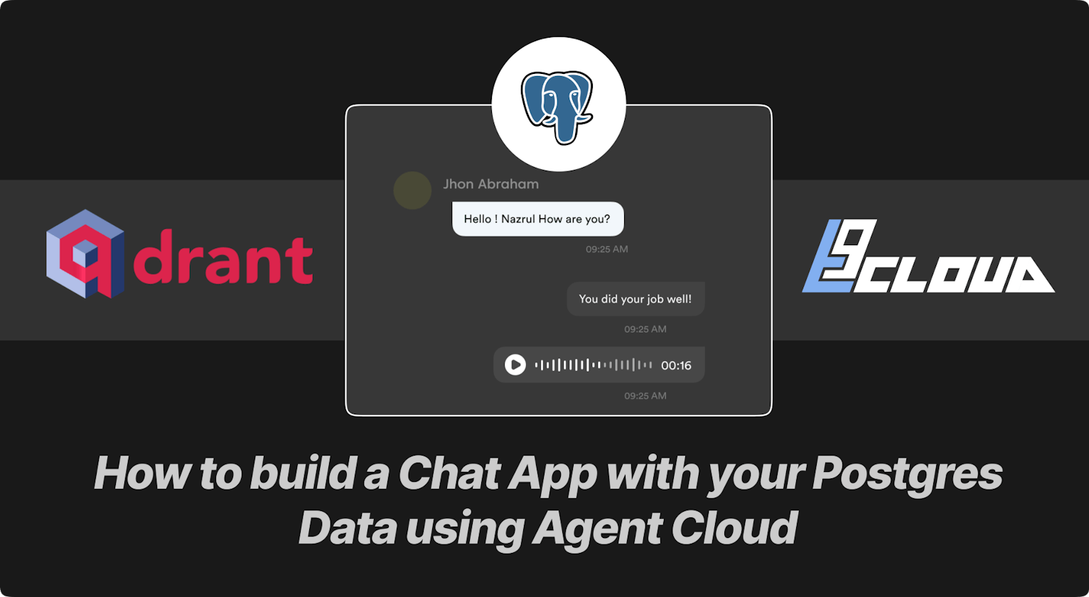 How to Build a Chat App with Your Postgres Data using Agent Cloud
