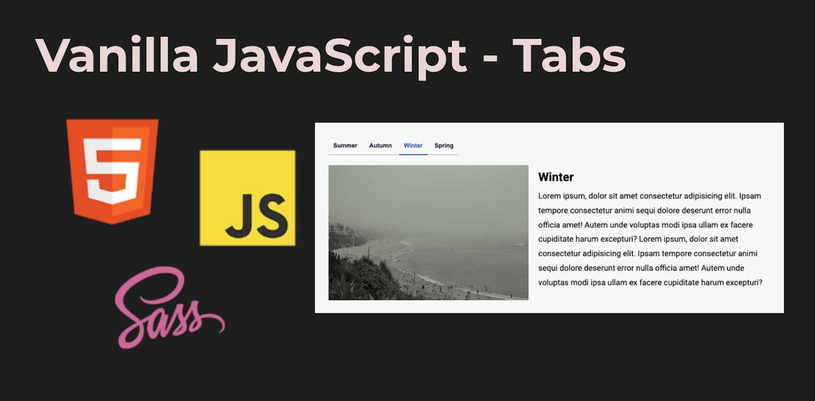 Vanilla JavaScript - Tabs