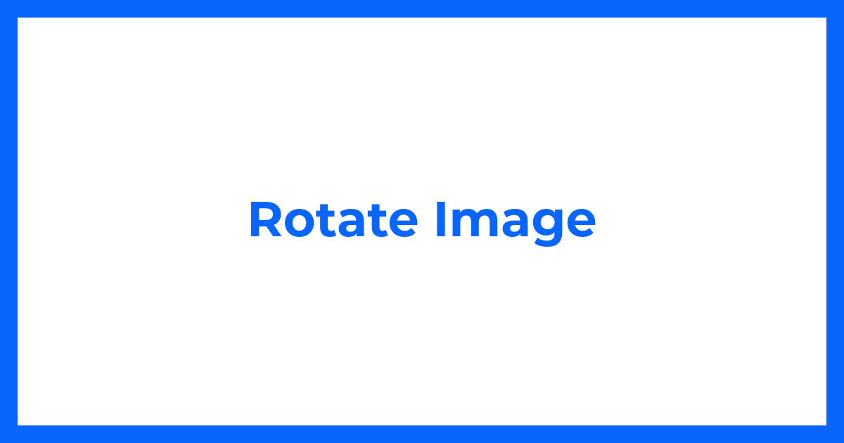 Rotate Image