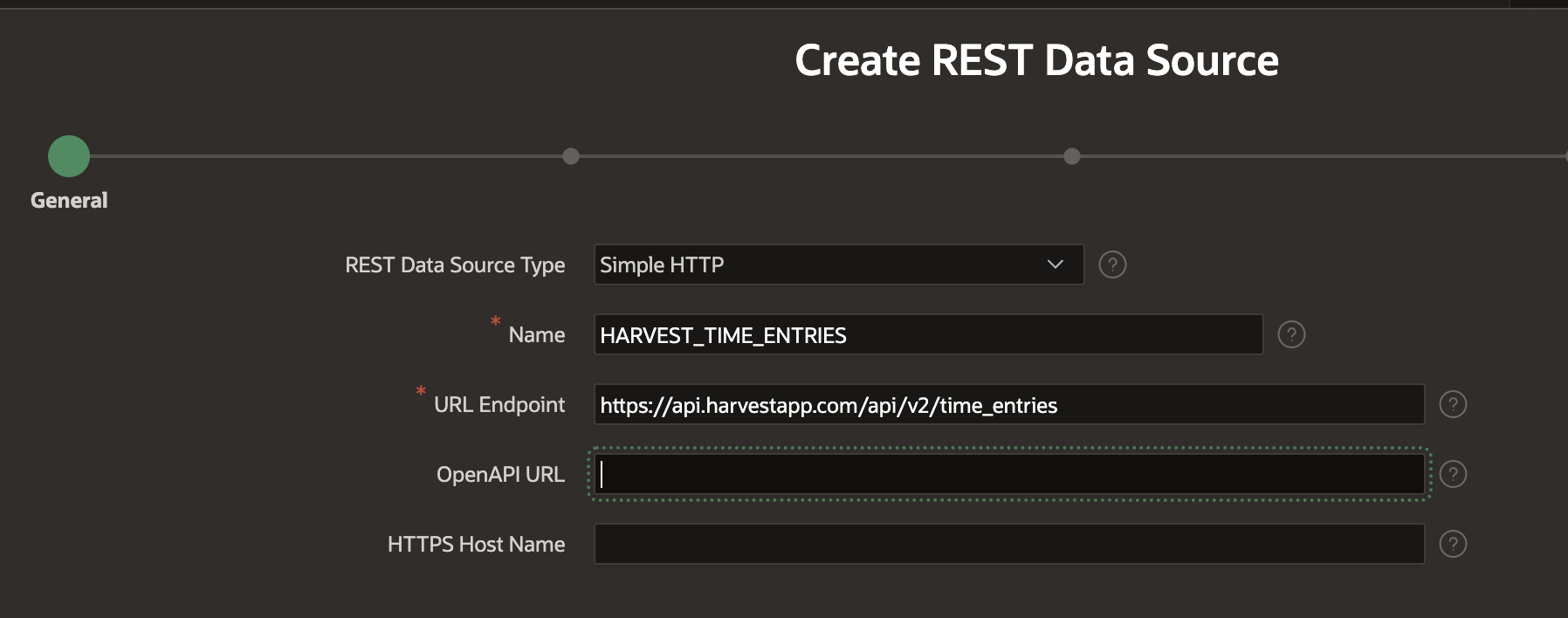 Create APEX REST Source 1