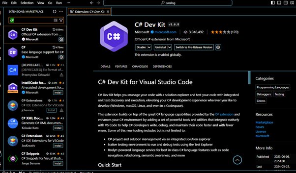 C# Dev Kit