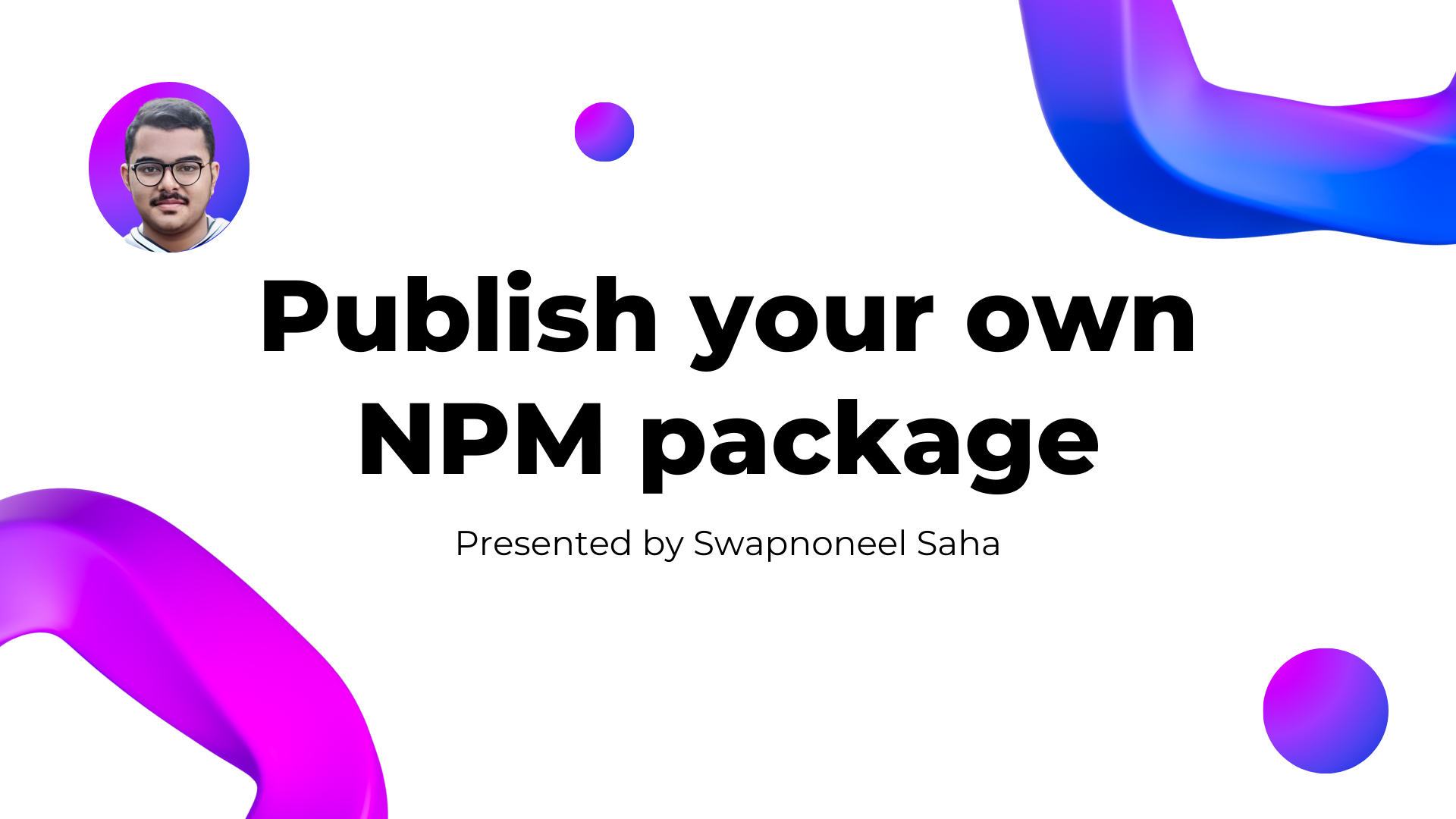 Publish your own NPM Package