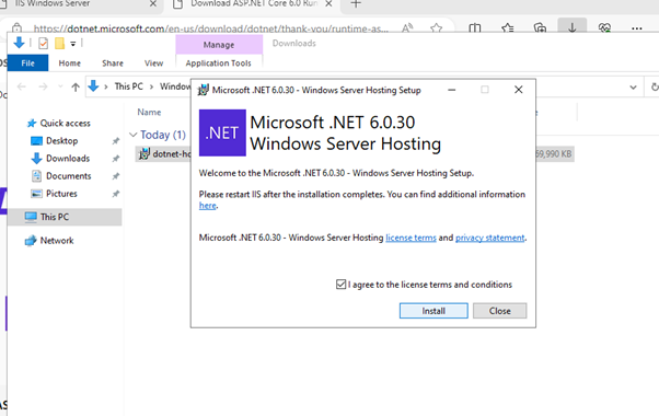 Dotnet Installation