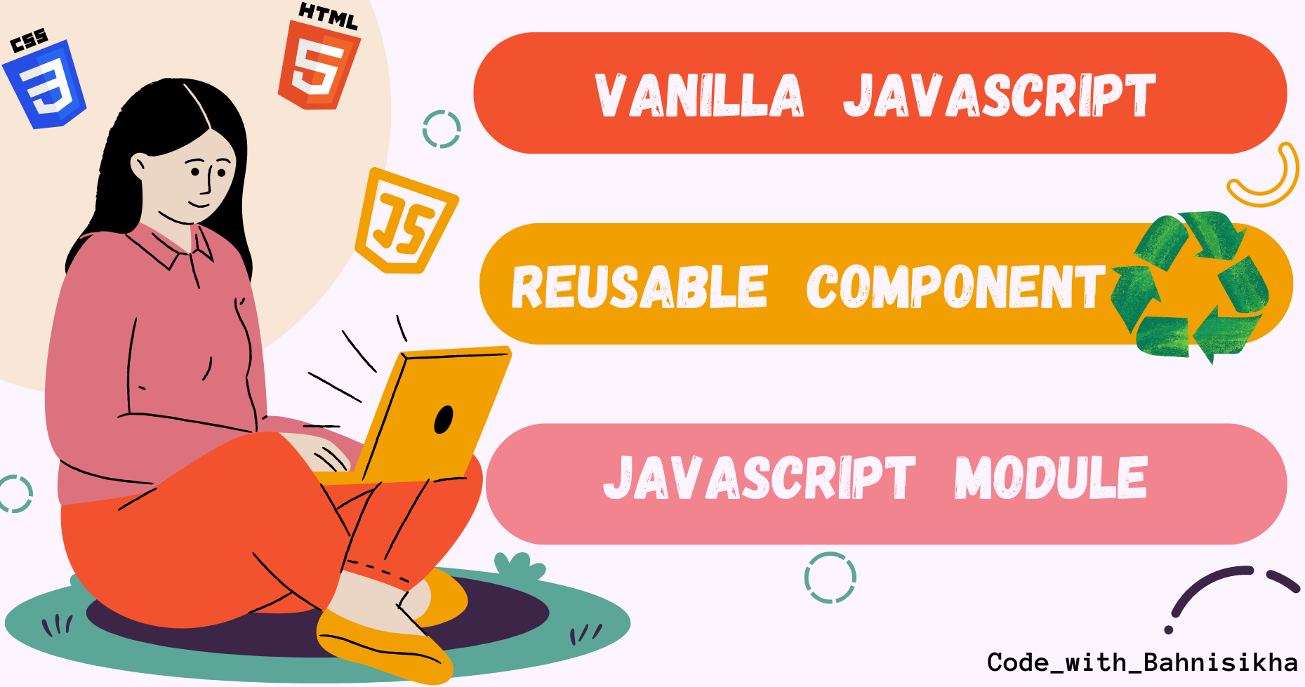 How to make Reusable components in Vanilla Javascript using Modules