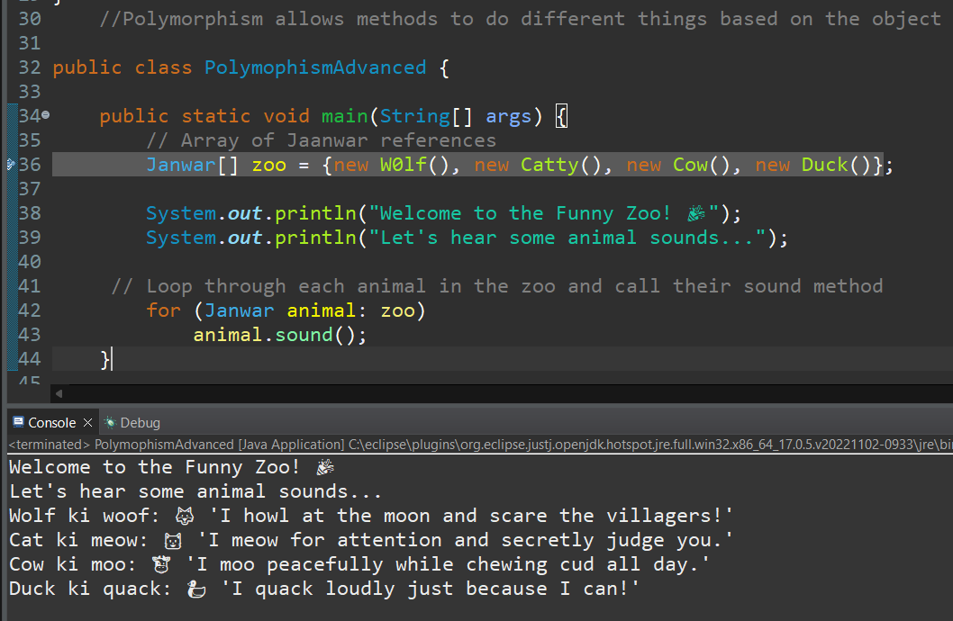 Fun with Polymorphism in Java!