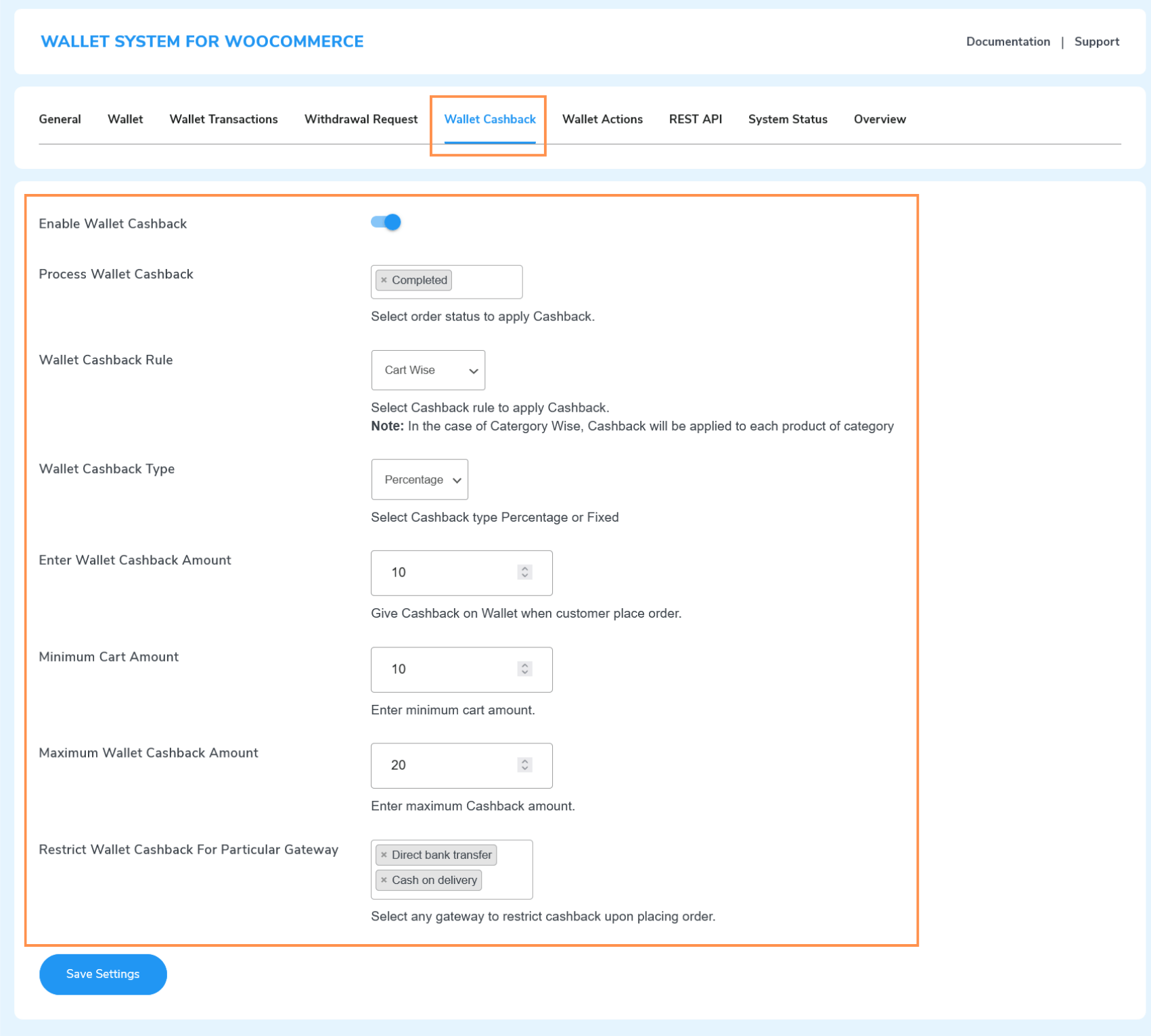 wallet cashback system