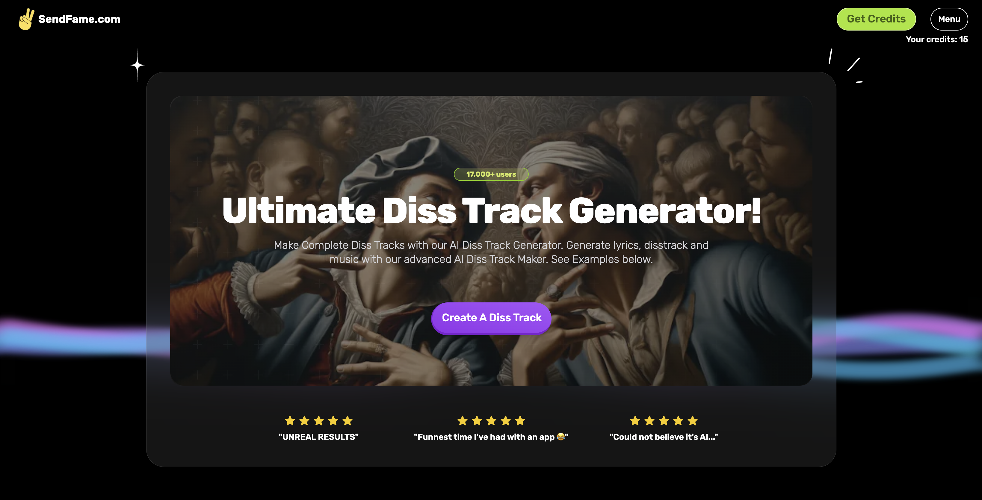 SendFame's Diss Track Generator: Celebrate with a Roast