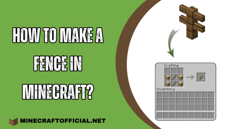 How do I make a wooden fence in Minecraft?