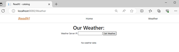 Our Weather Page