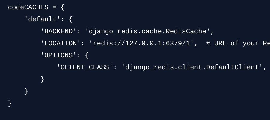 Redis as a Cache in Django