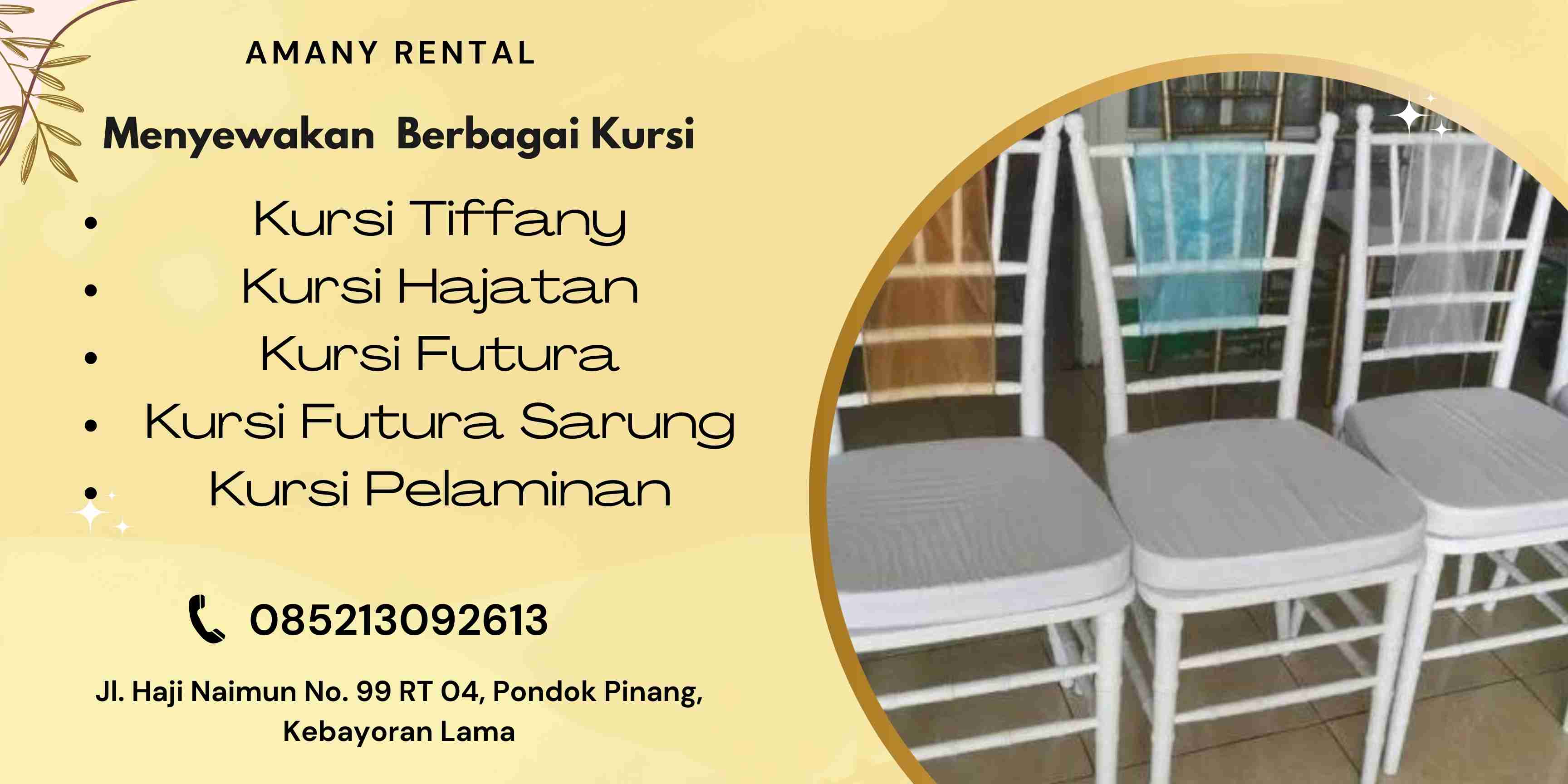 Harga Sewa Kursi