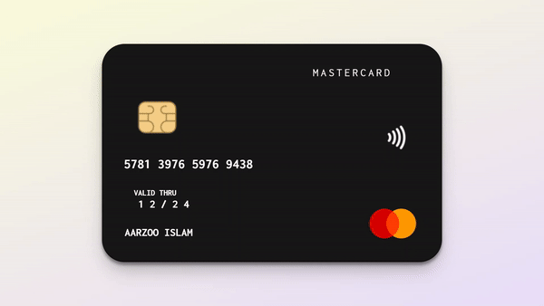 How to Create a Stunning 3D Credit Card Flip Animation Using HTML and CSS