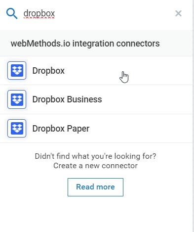 Dropbox connector