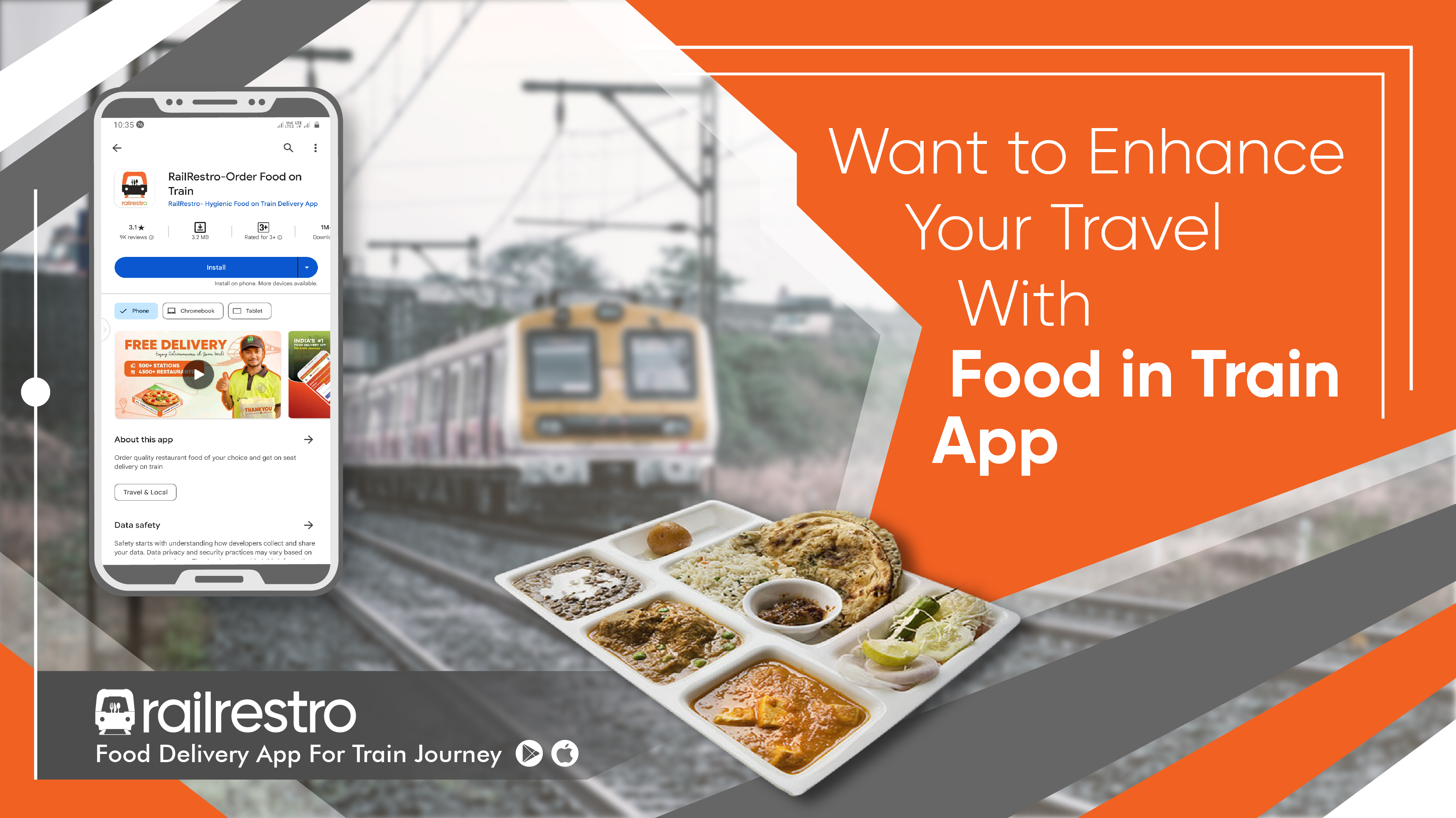 Want To Enhance Your Travel With Food in Train App?
