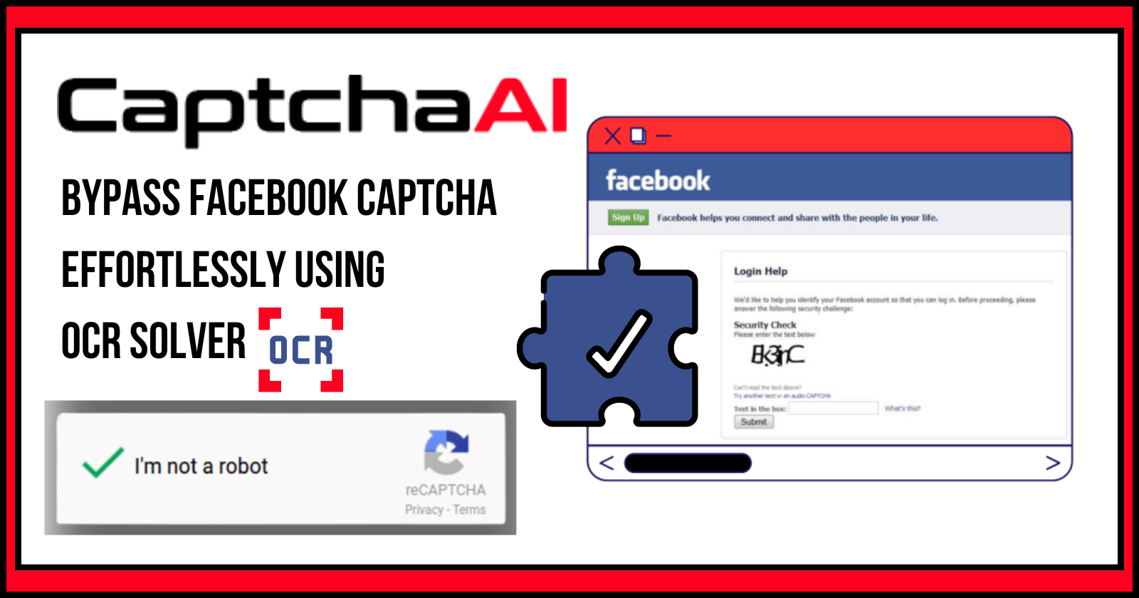 How To Effortlessly Bypass Facebook Captcha Using OCR Solver?