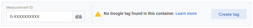 Google Tag Manager Warning