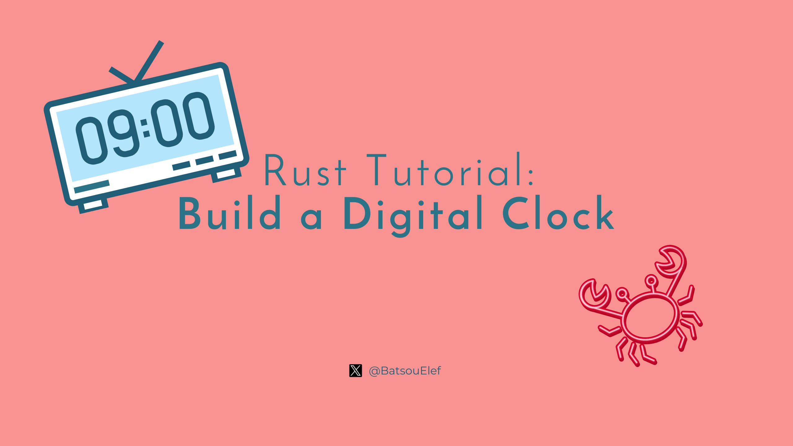 Tutorial: Build a Digital Clock in Rust 🦀⏰