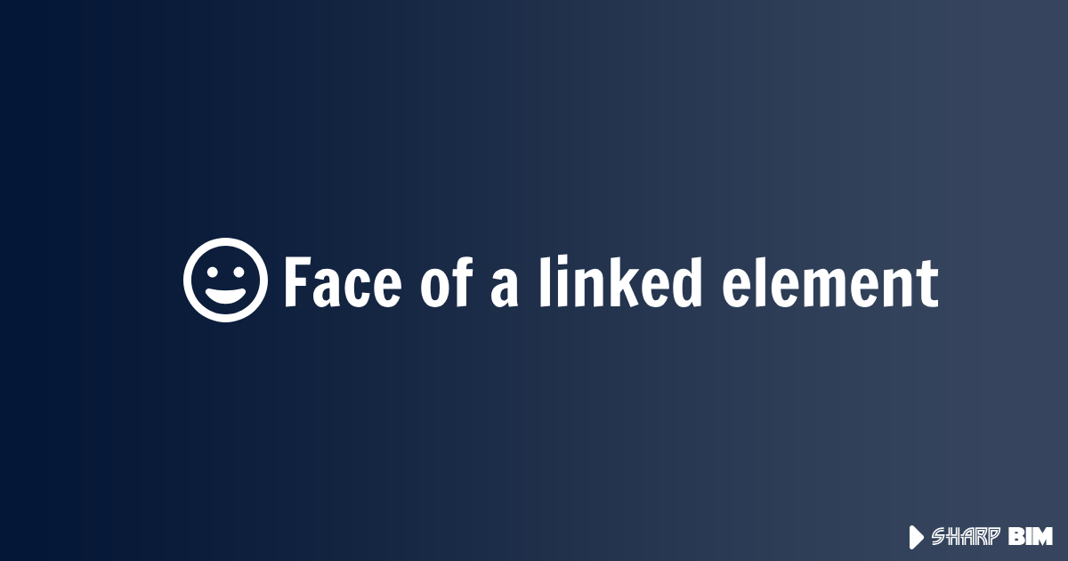 Face of a linked element