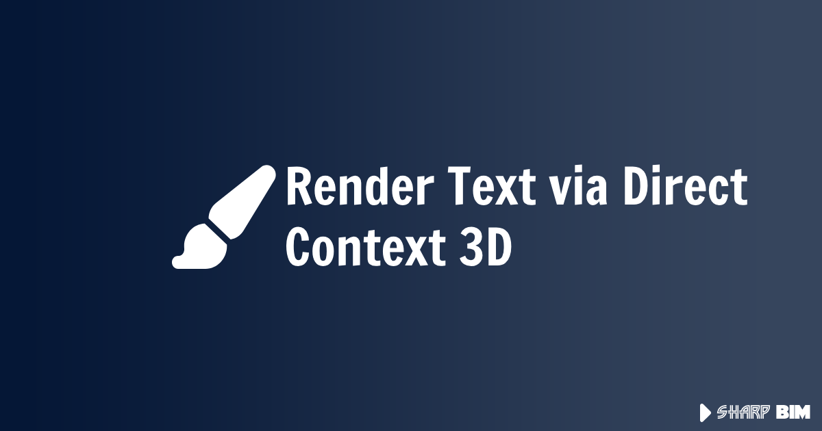 Render Text via Direct Context 3D