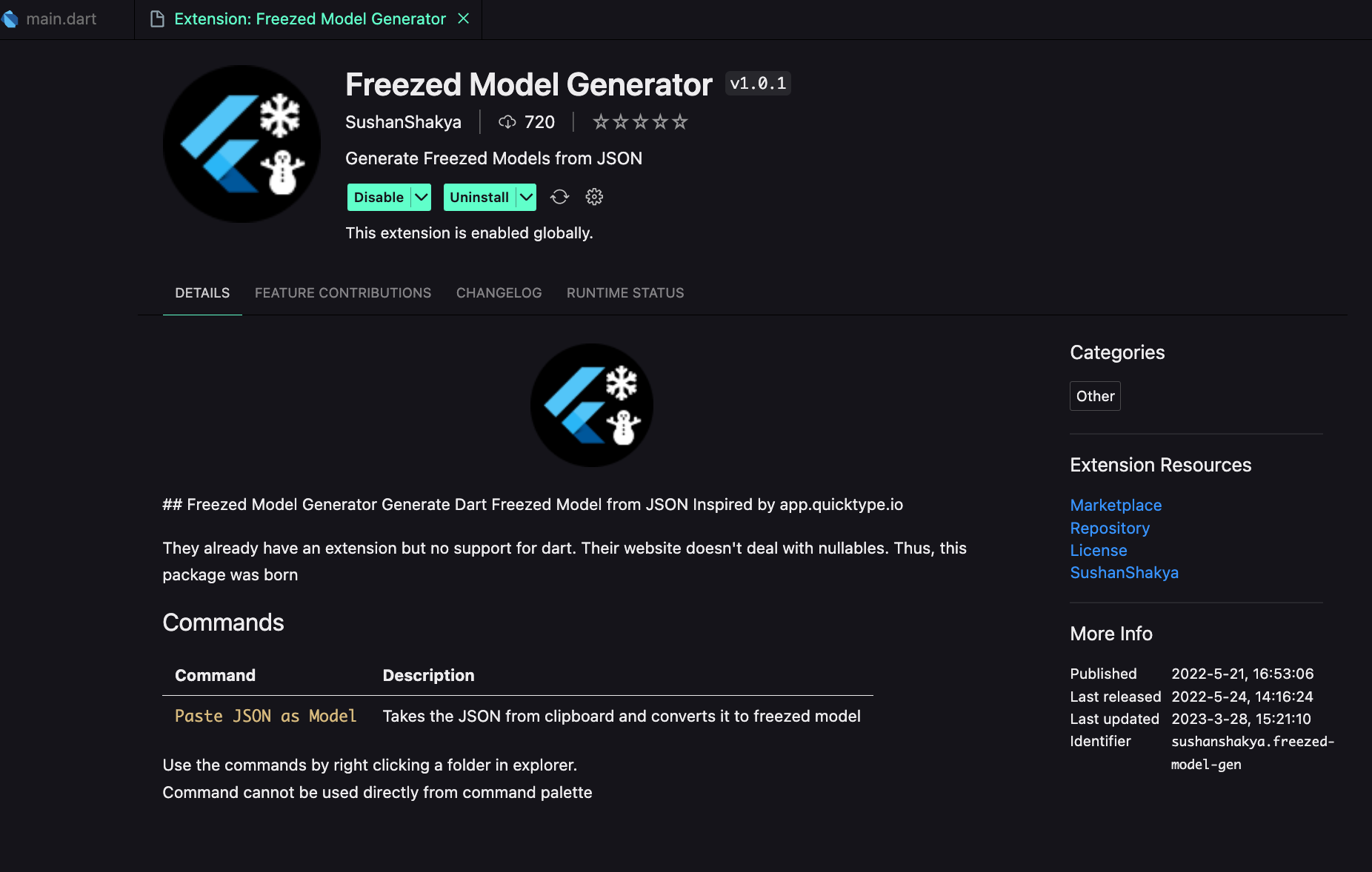 Flutter: Khởi tạo Model nhanh chóng với Freezed Model Generator